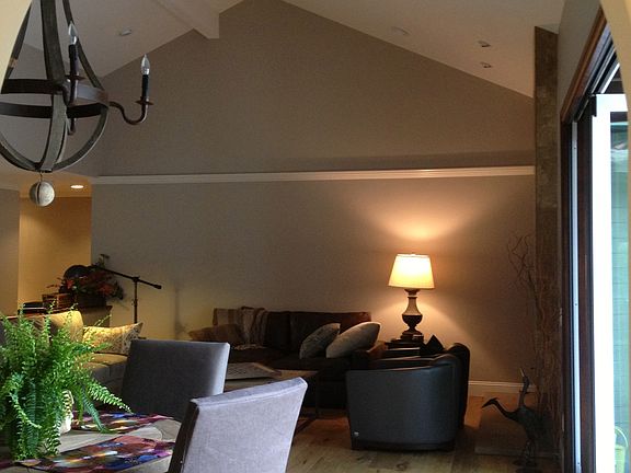 view from kitchen to DR-LR