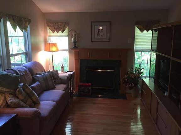 Family room with cozy fireplace
