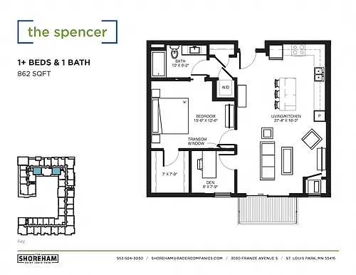 Floor plan The Spencer