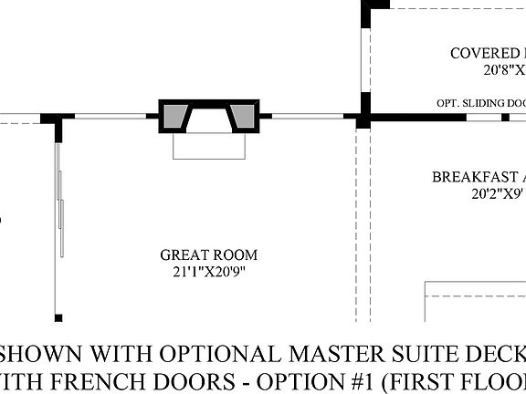 Optional Master Suite Deck (1st Floor)
