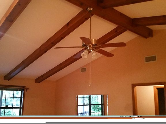 Living room vaulted ceiling