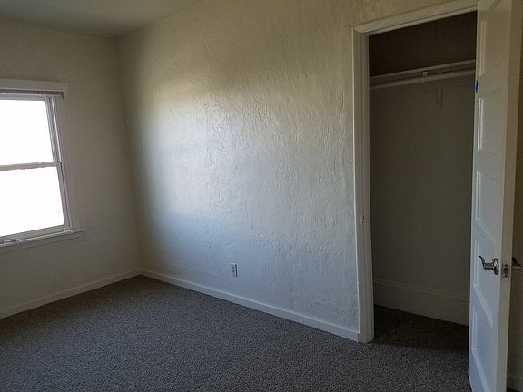 Bedroom with walk in closet