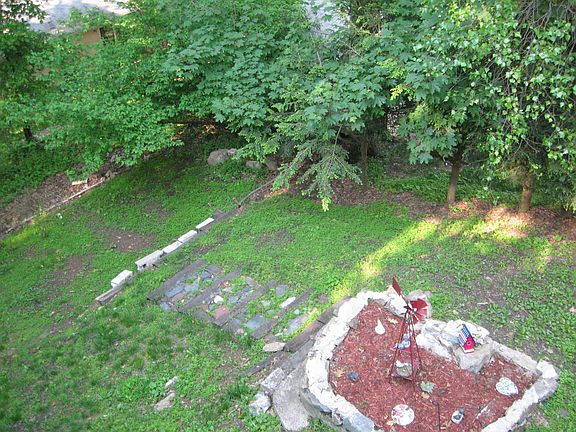 Back yard looking from deck