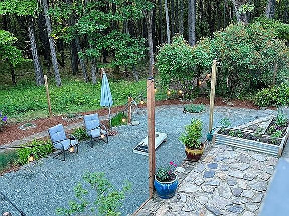 Main home back yard