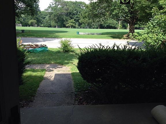 View of park from front porch