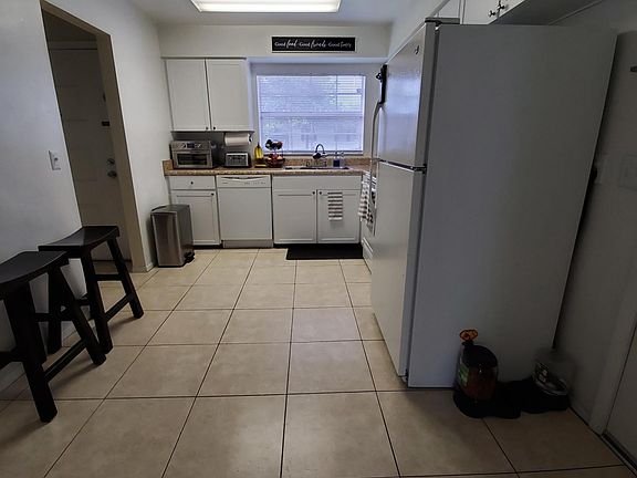 Kitchen from Living and Dining Area
