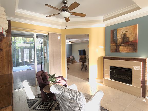 Another view of living room when it had furniture. This gives you an idea of what you can do to with your place.