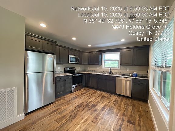 Gorgeous kitchen with stainless appliances and granite countertops