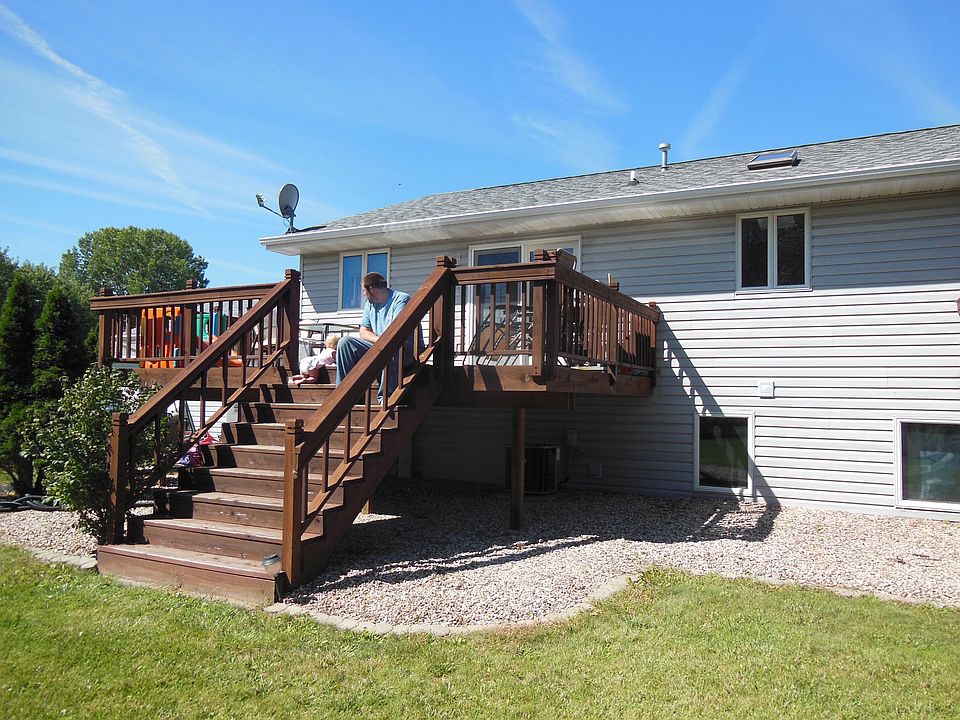 back deck out the kitchen
