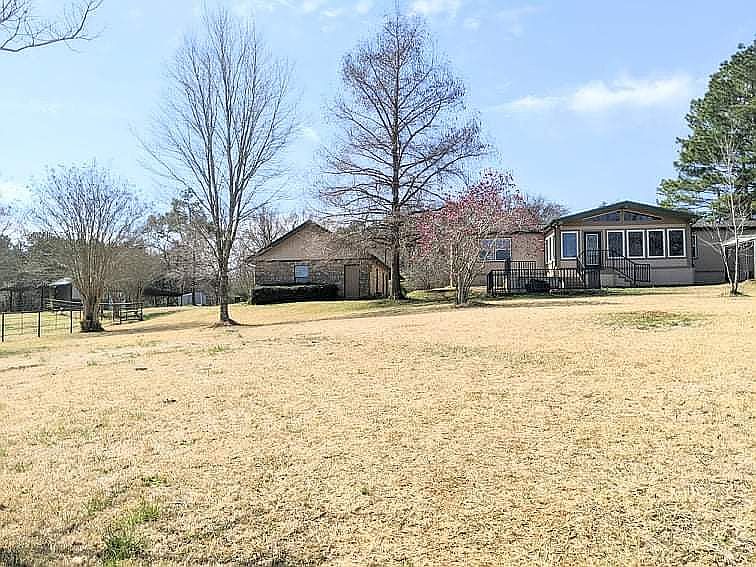 Back yard looking to house
