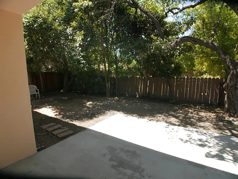 Backyard view of the left side
