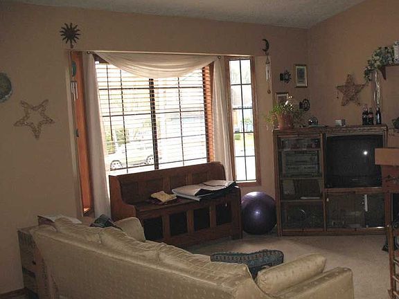 Vaulted ceiling in Living Room