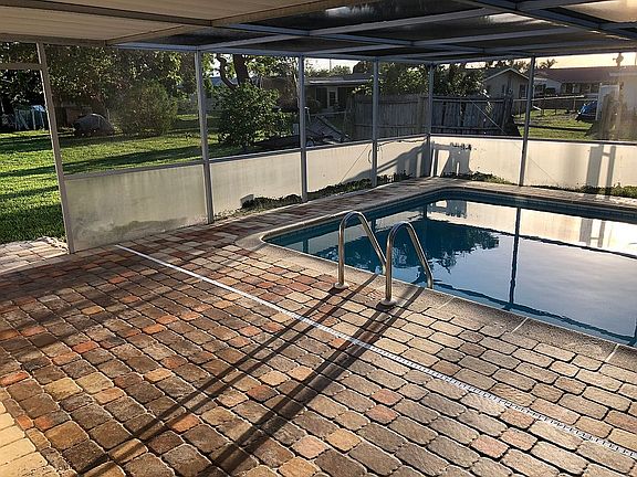 new brick paver lanai