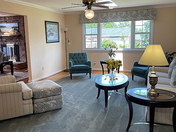 Living room from front door