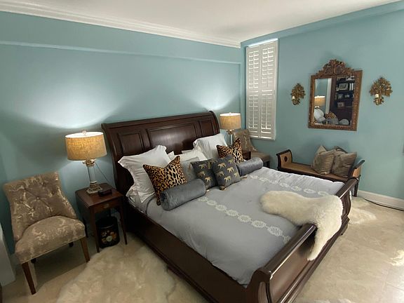 Master bedroom. View of Charleston Harbor