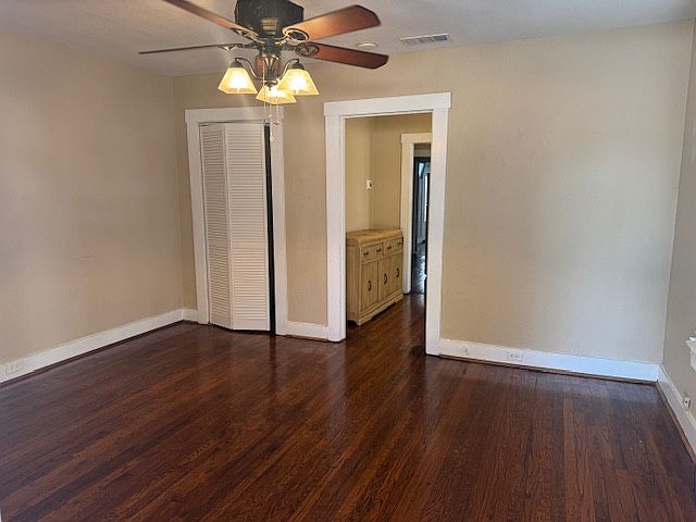 Living Room - Spacious living room with large storage closet.