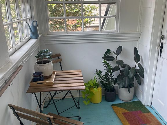 Porch outside of front door.