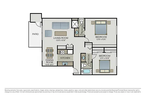 Floor plan Plan 2B