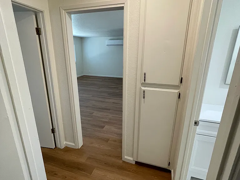Hallway storage cabinetry