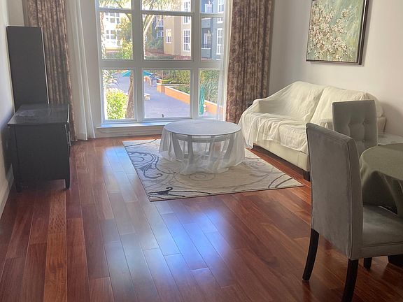 Living room overlooking courtyard
