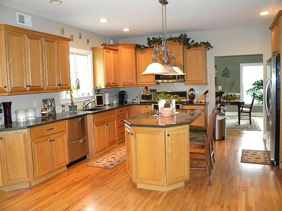 Kitchen with all stainless steel appliances