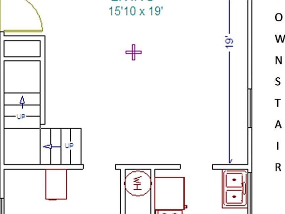 Downstairs floor plan