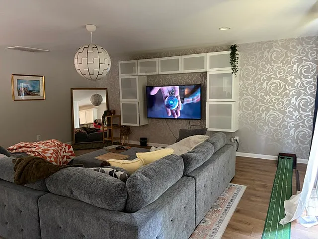 alternate; recent photo of living room