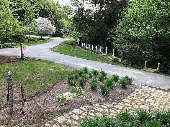 View before carport built 