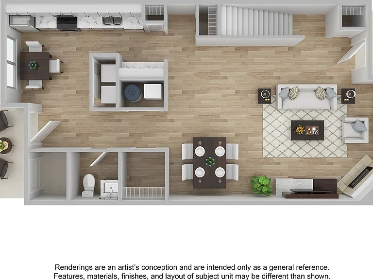 1 Bedroom | 1.5 Bath | 1292 SF 1 Bedroom | 1.5 Bath | 1292 SF