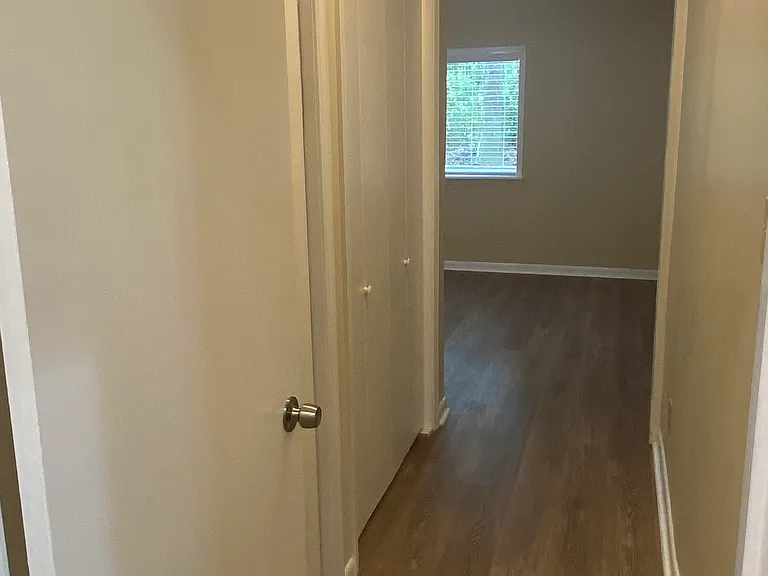 Large lighted double closets