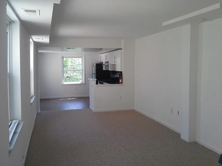 Open living room/ den/office & kitchen