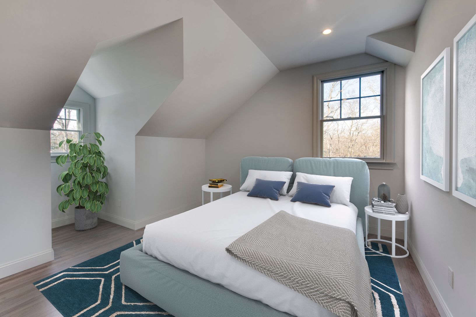  Virtually staged bedroom