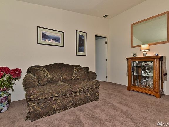 Living room has access to the master bedroom