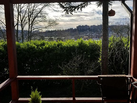 Front porch and yard. Completely secluded.