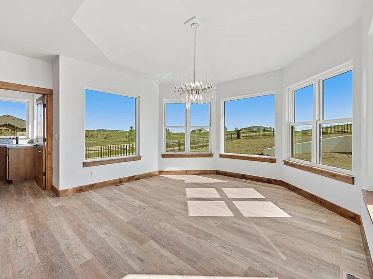 Dining room with access to laundry room