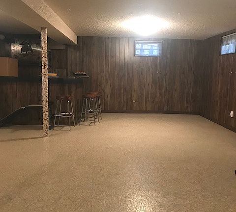 Basement with wet bar
