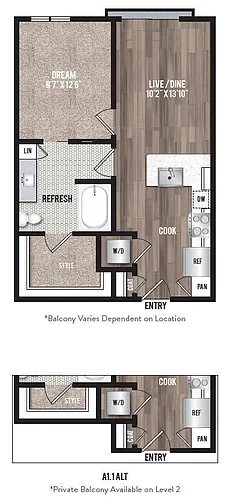 Floor plan A1-I