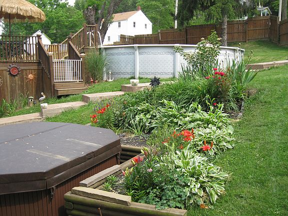 Flower Garden by Hut Tub