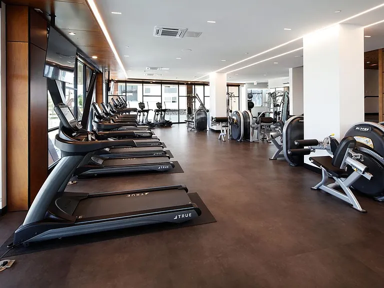 State-of-the-art fitness center with cardio and strength equipment