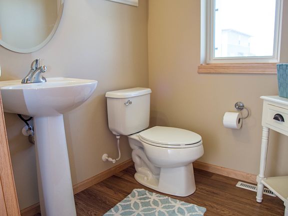 1/2 bath on first floor