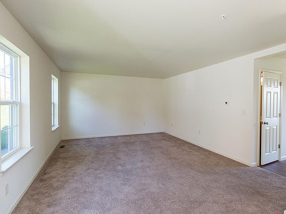Family room with powder room to right side.