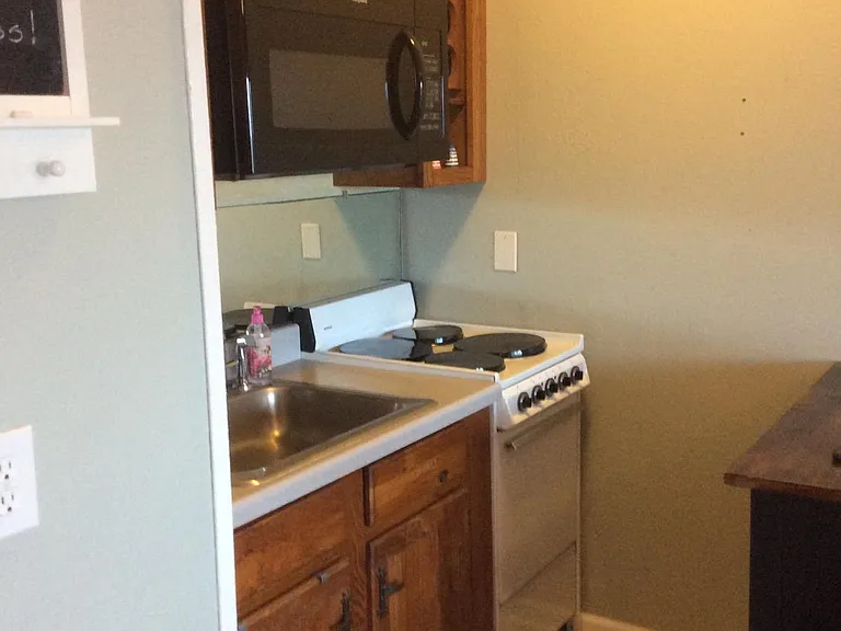 Kitchenette with apartment size appliances