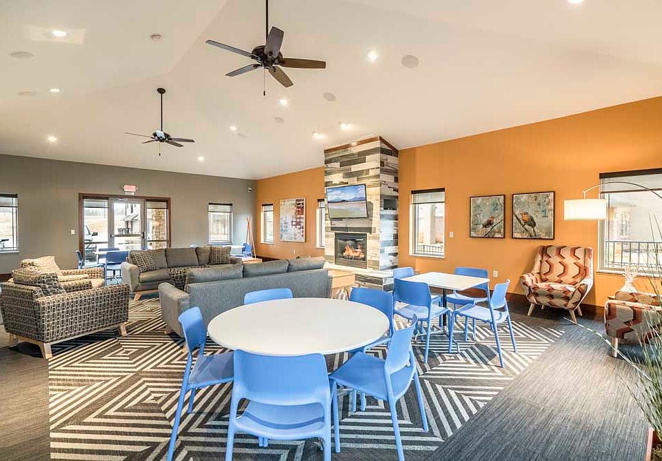 Our inviting clubhouse is the perfect place to gather, relax, and connect.