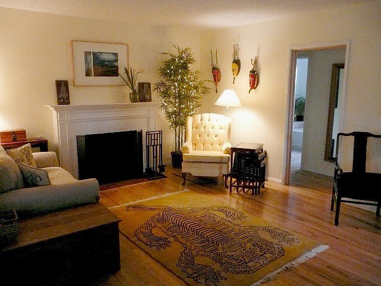 Living Room with wood floors