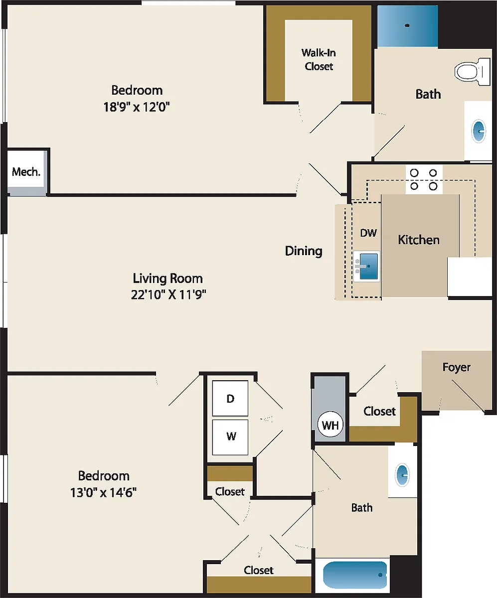 Floor plan Gillespie