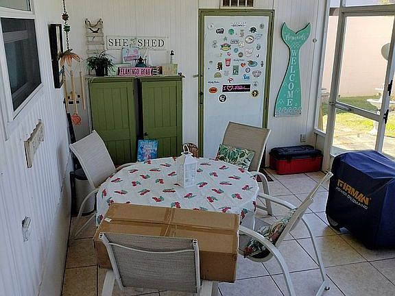 Inside lanai.