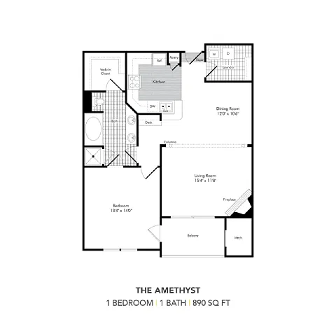 Floor plan The Amethyst