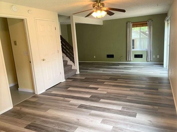 Entrance to home - open layout to living room