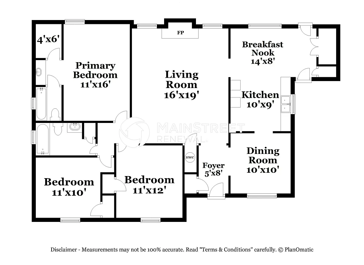 Floor Plan - 6816 Birch Run Ln