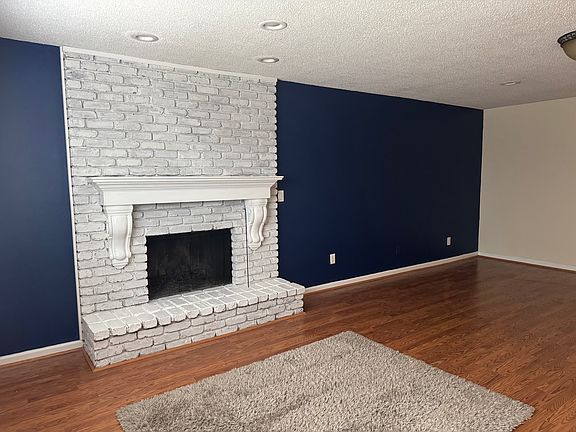 Wood burning fireplace